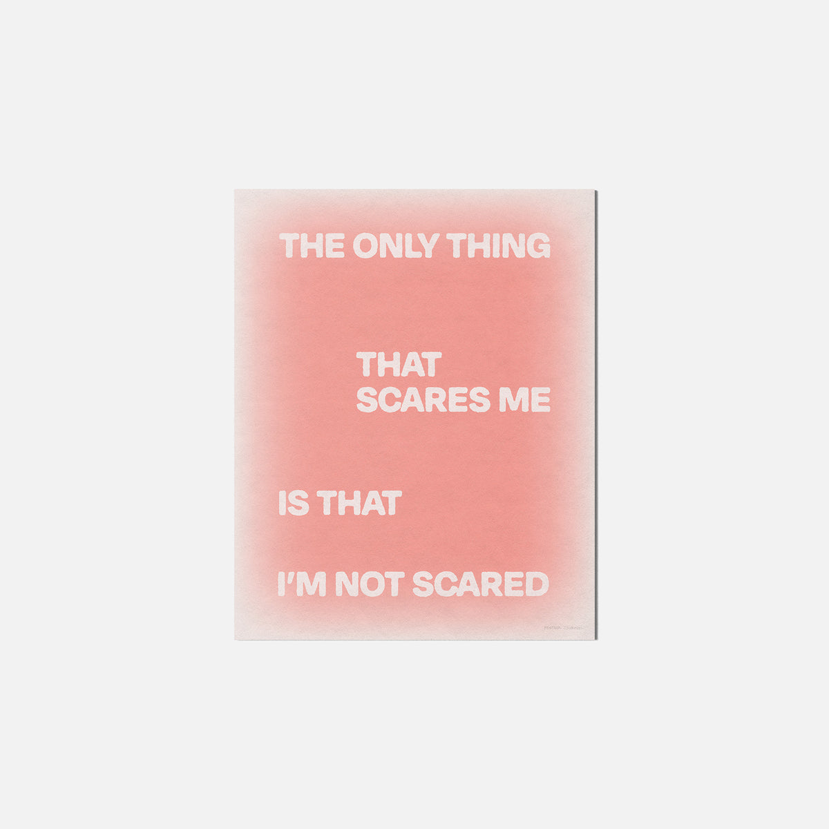 SCARED PRINT