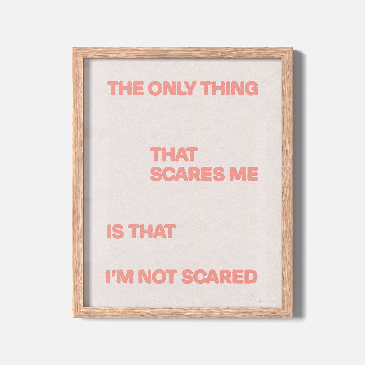 SCARED PRINT