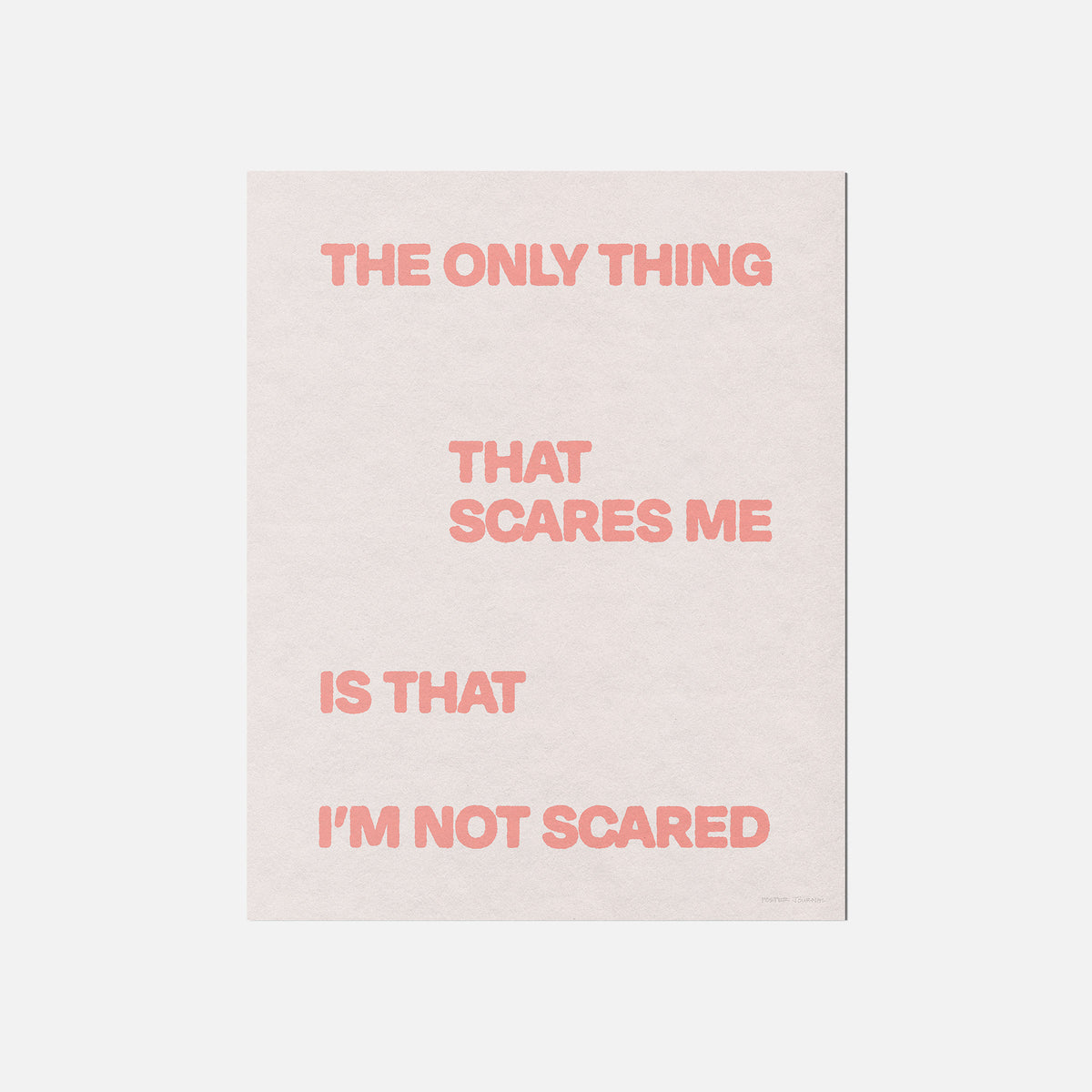 SCARED PRINT