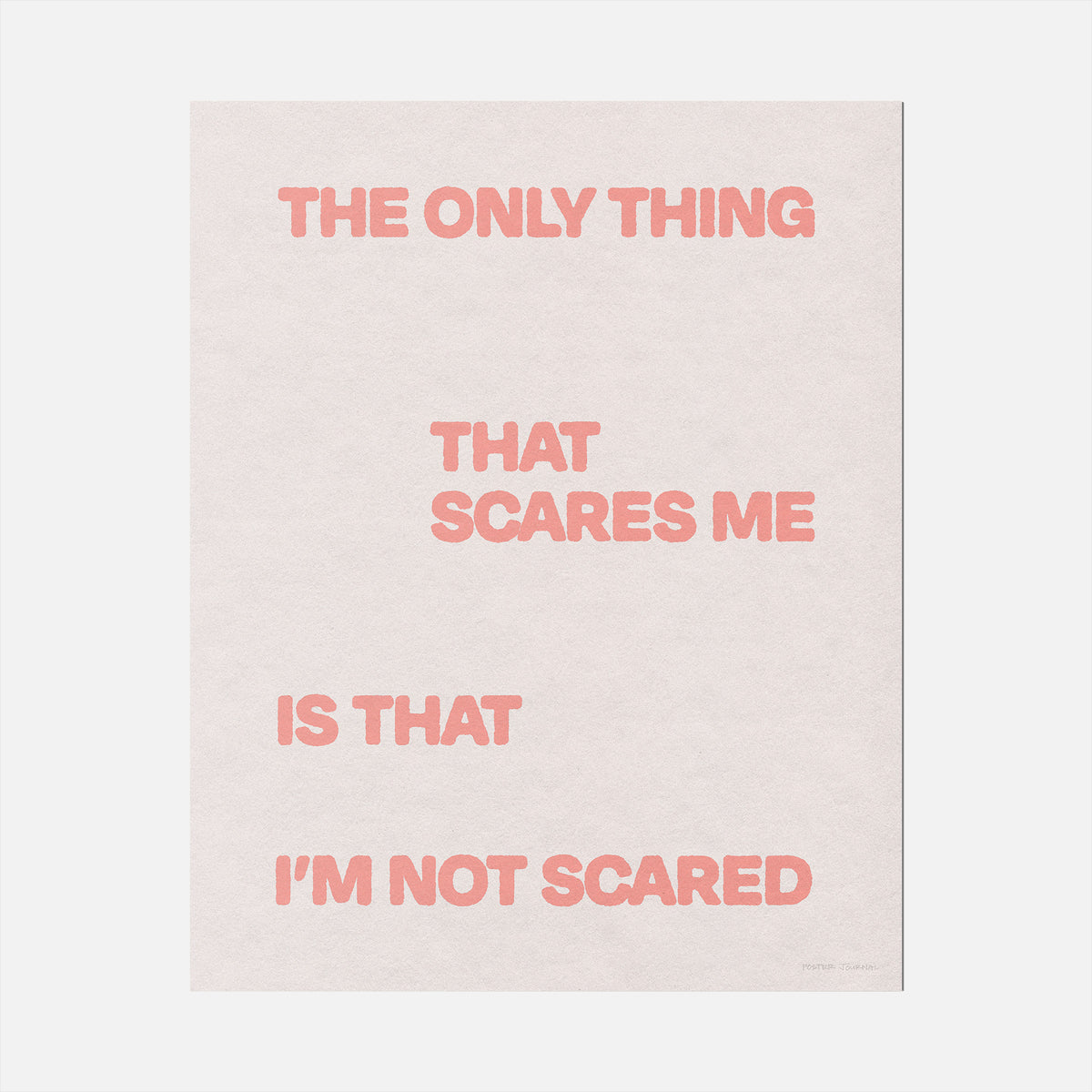 SCARED PRINT