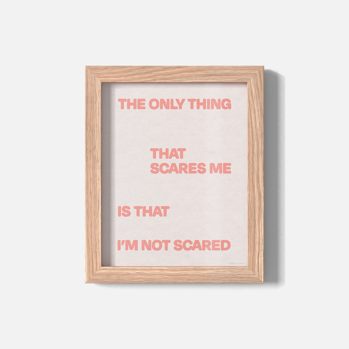 SCARED PRINT