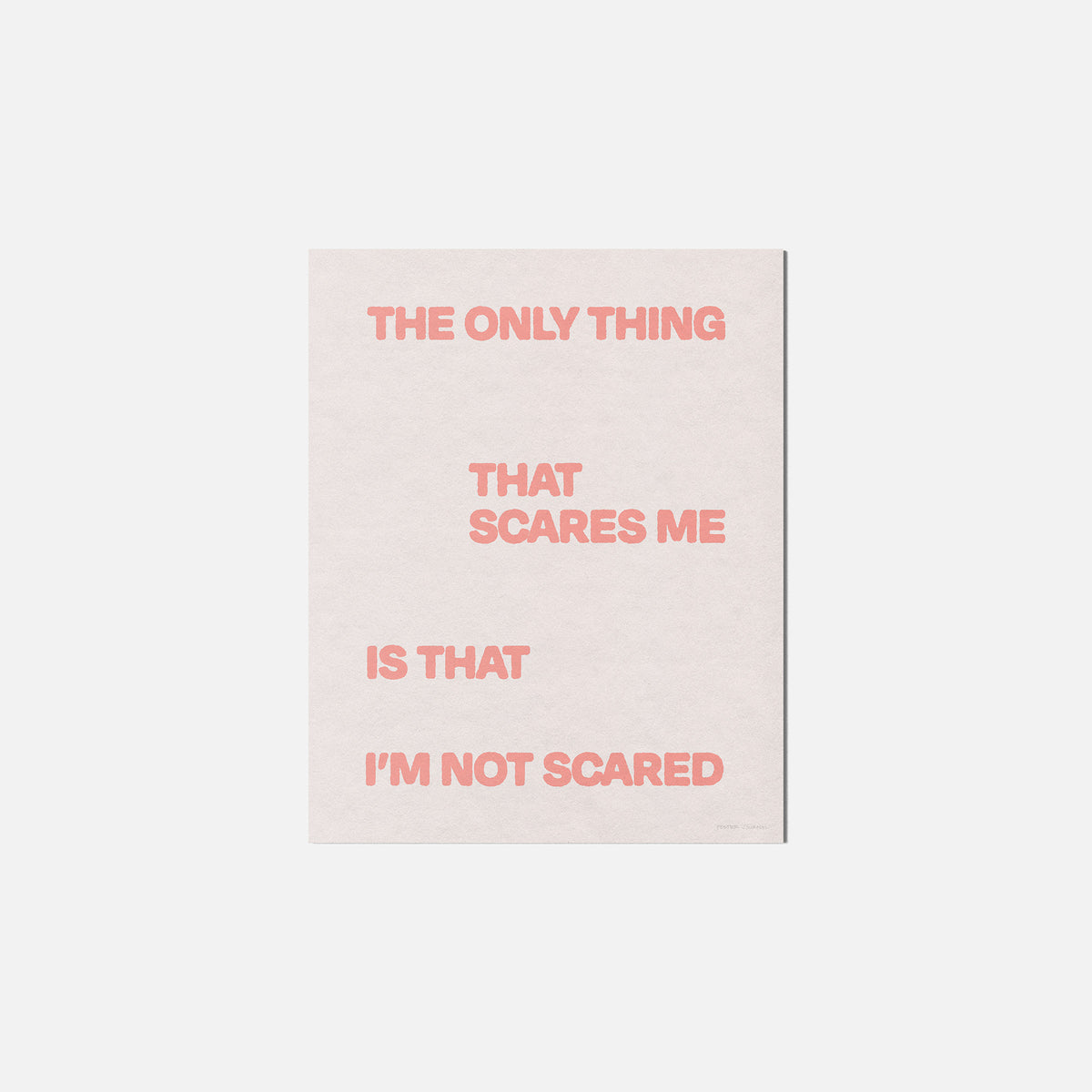 SCARED PRINT