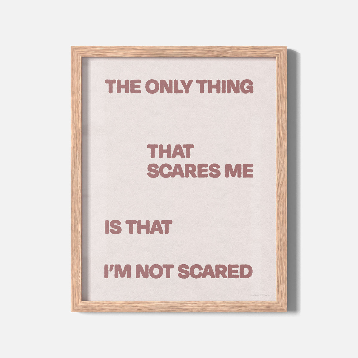 SCARED PRINT