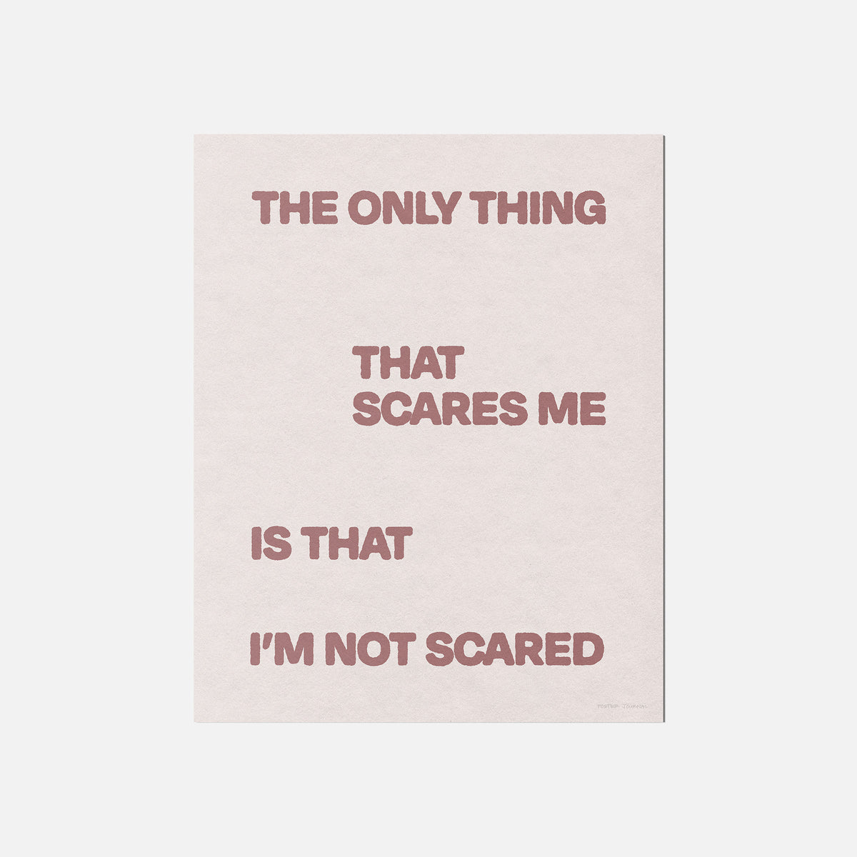 SCARED PRINT
