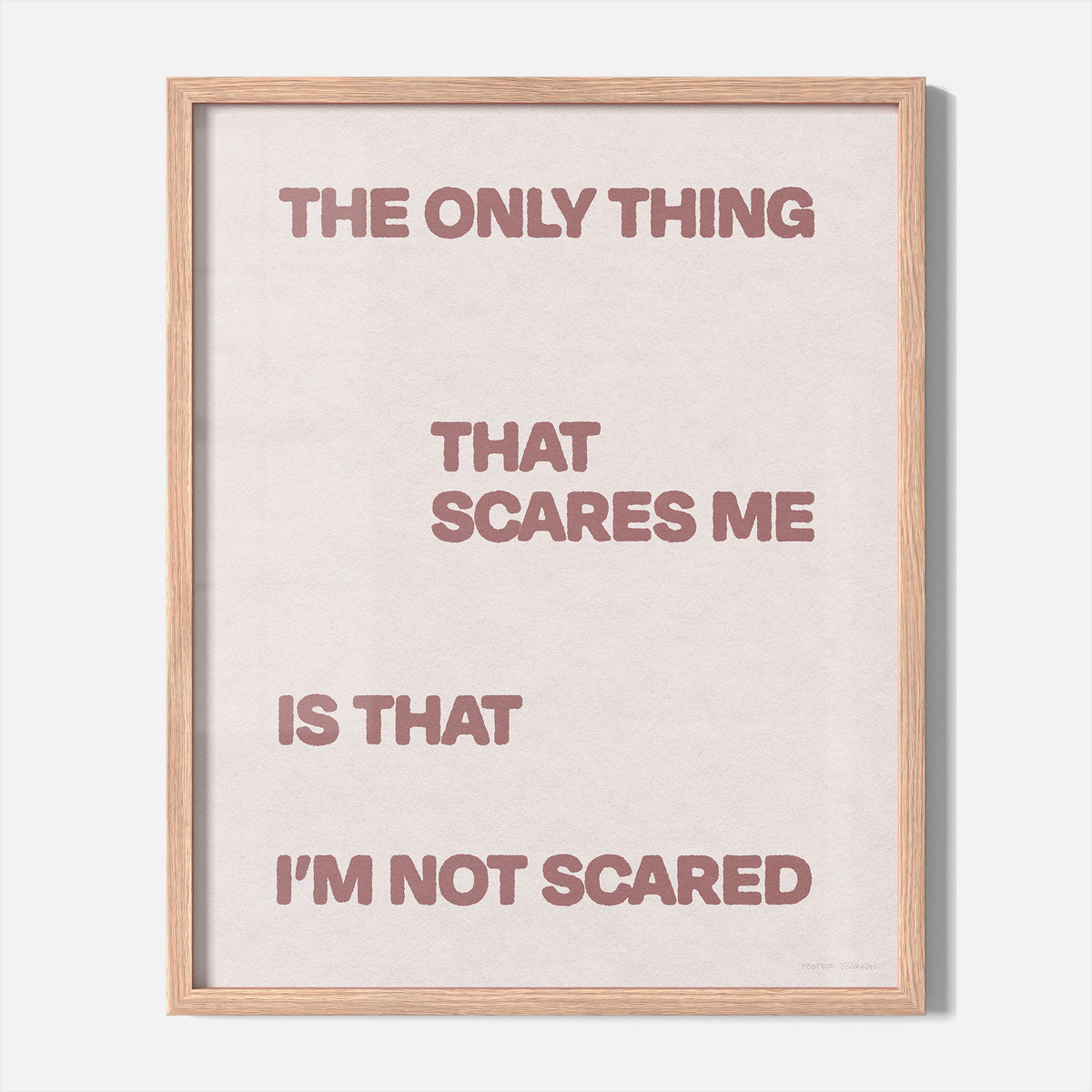 SCARED PRINT