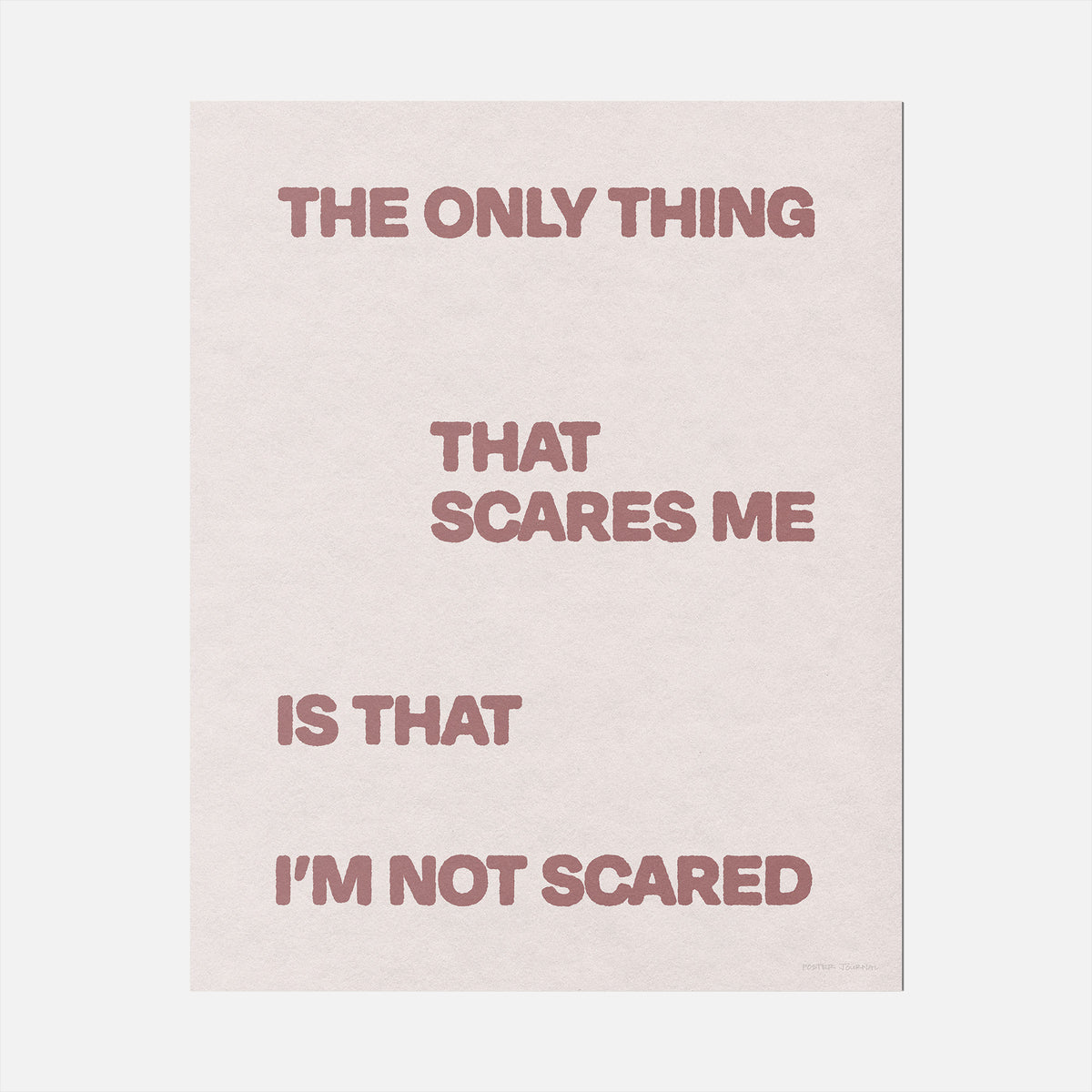 SCARED PRINT