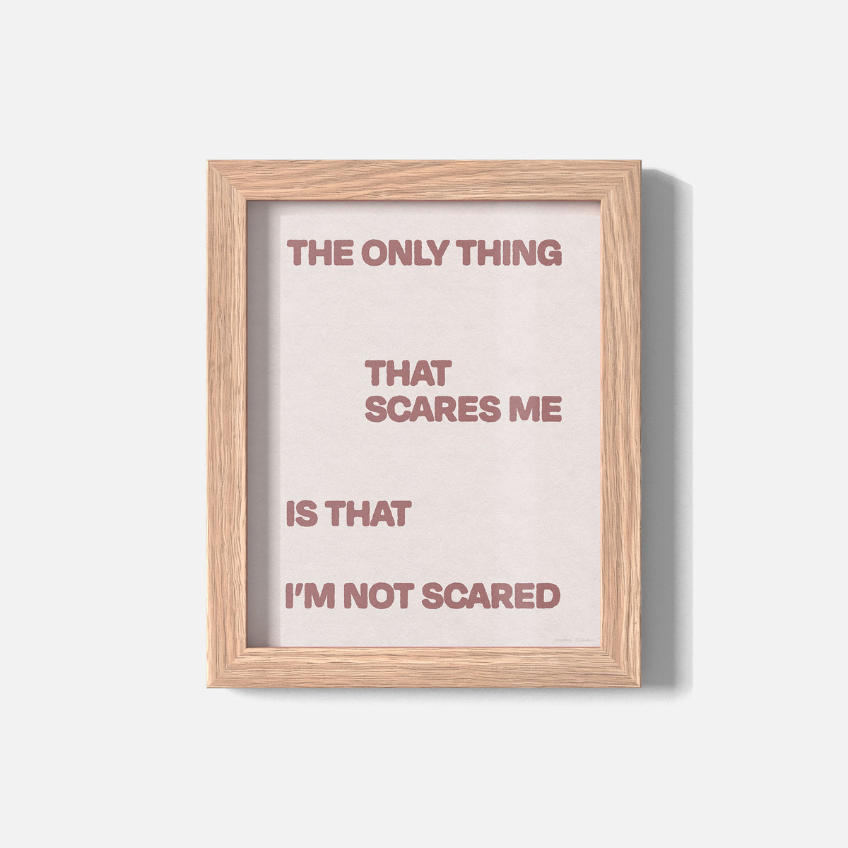 SCARED PRINT