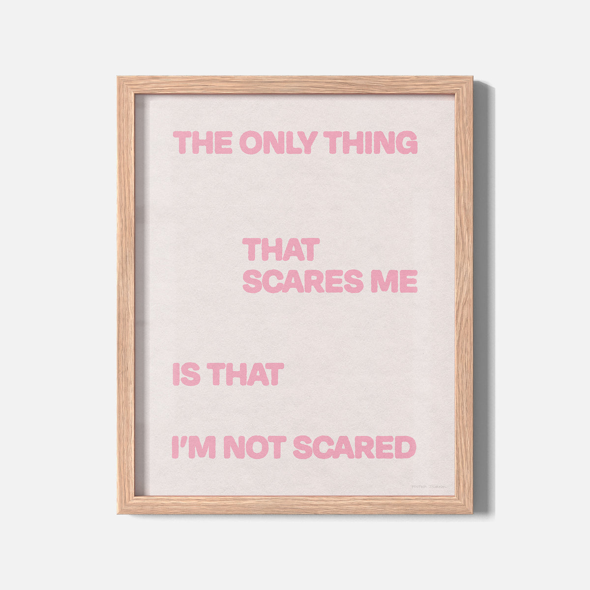 SCARED PRINT