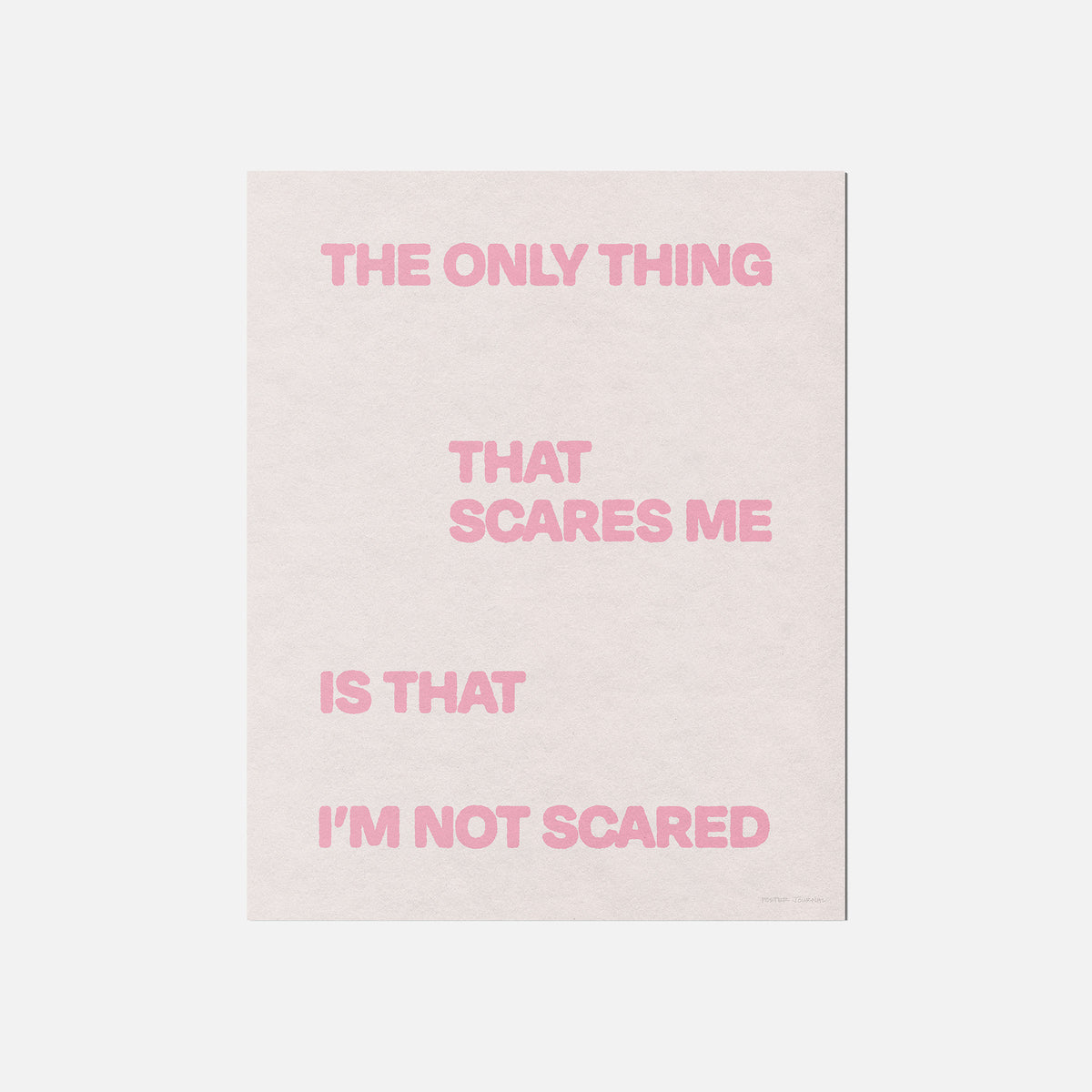 SCARED PRINT