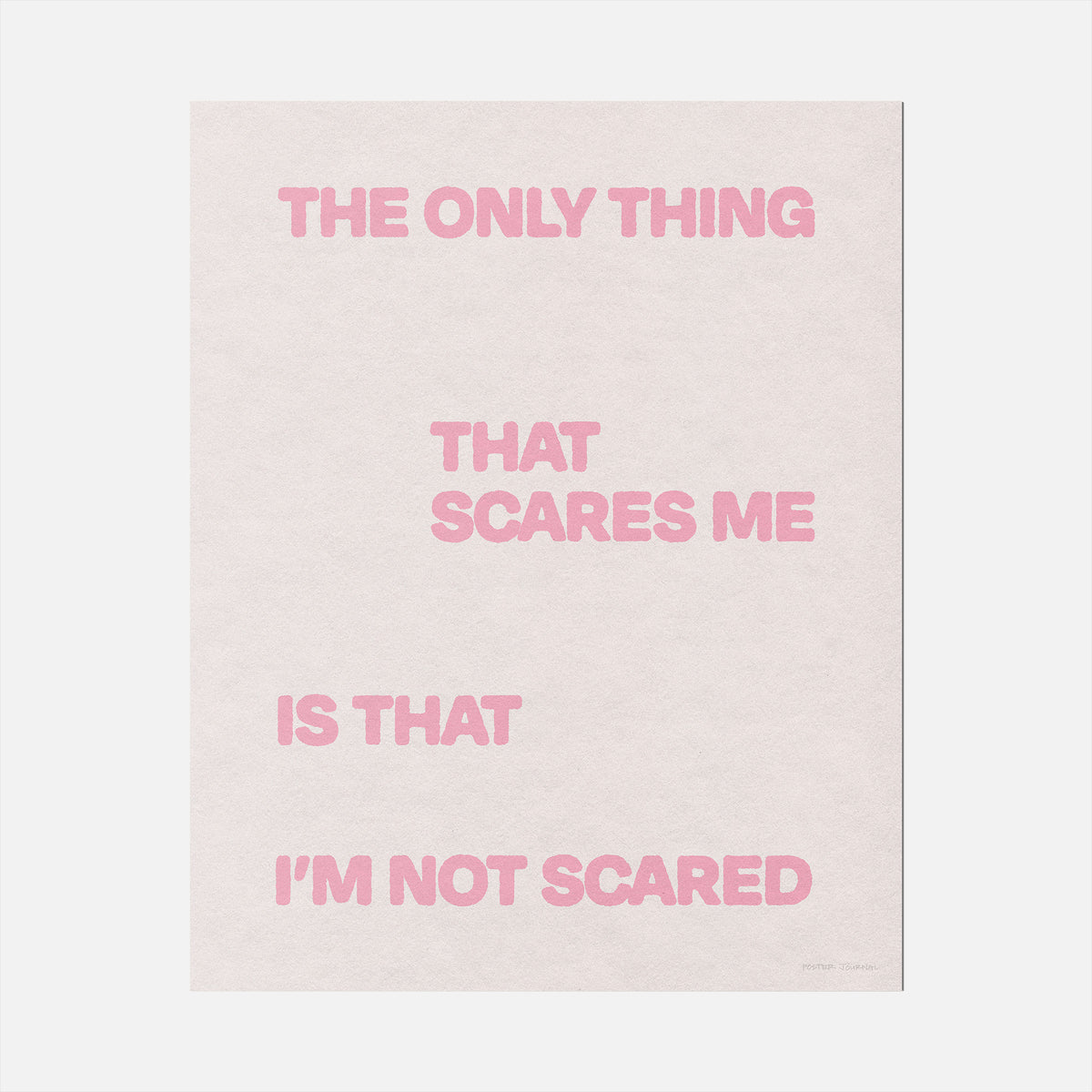 SCARED PRINT