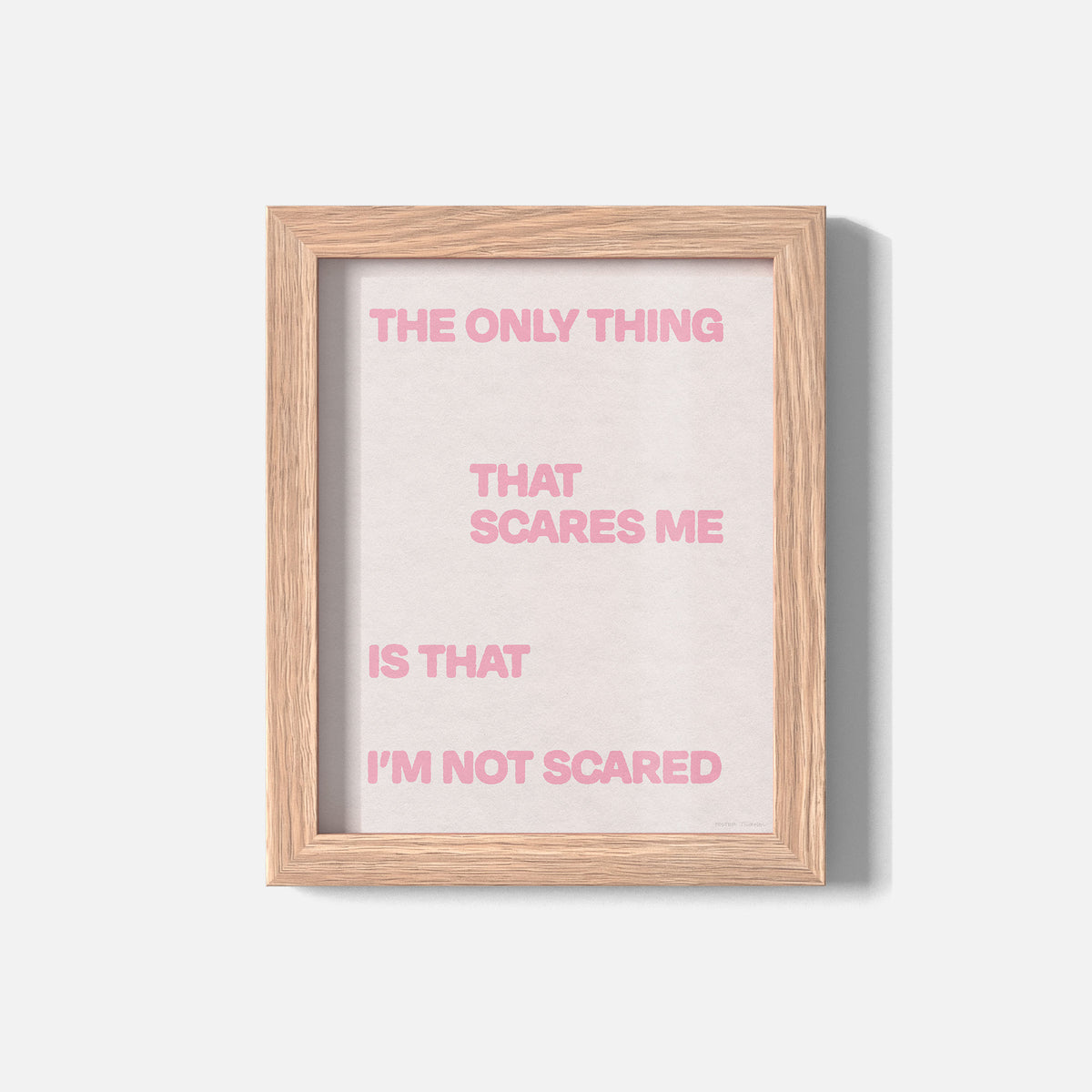 SCARED PRINT