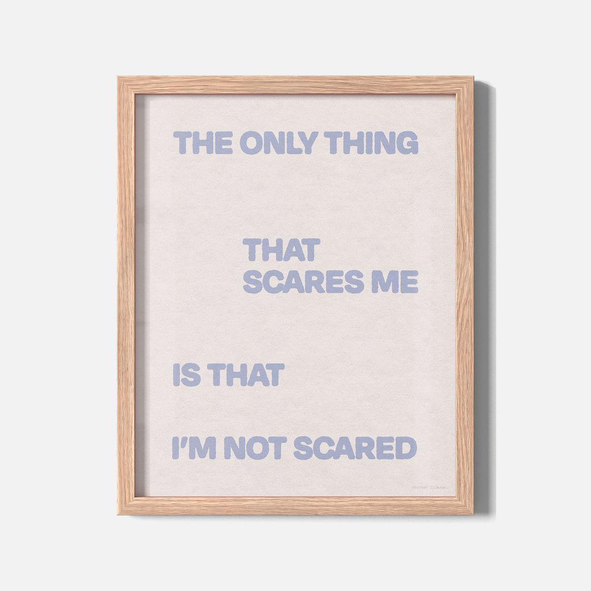 SCARED PRINT