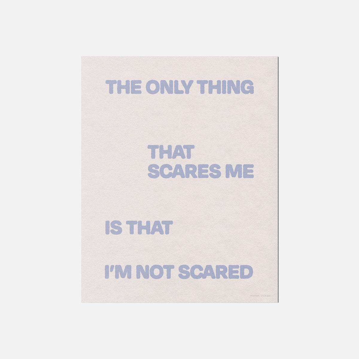 SCARED PRINT