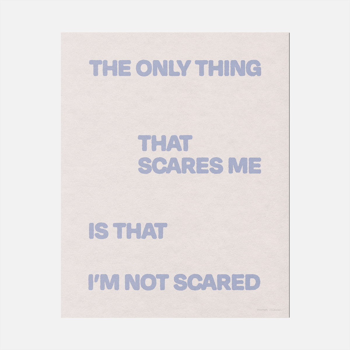 SCARED PRINT