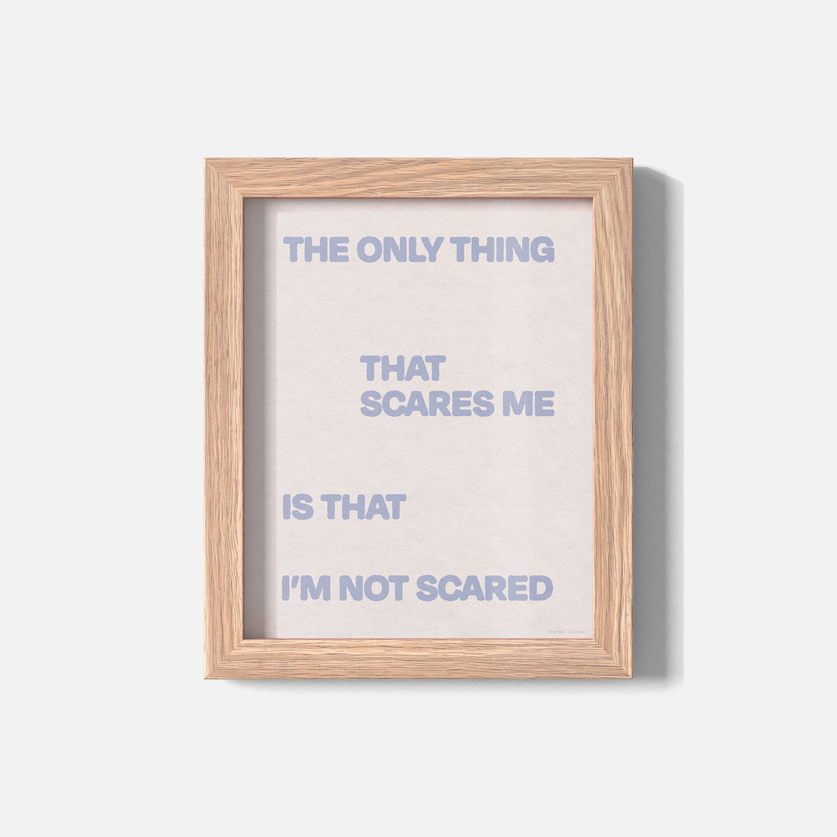 SCARED PRINT