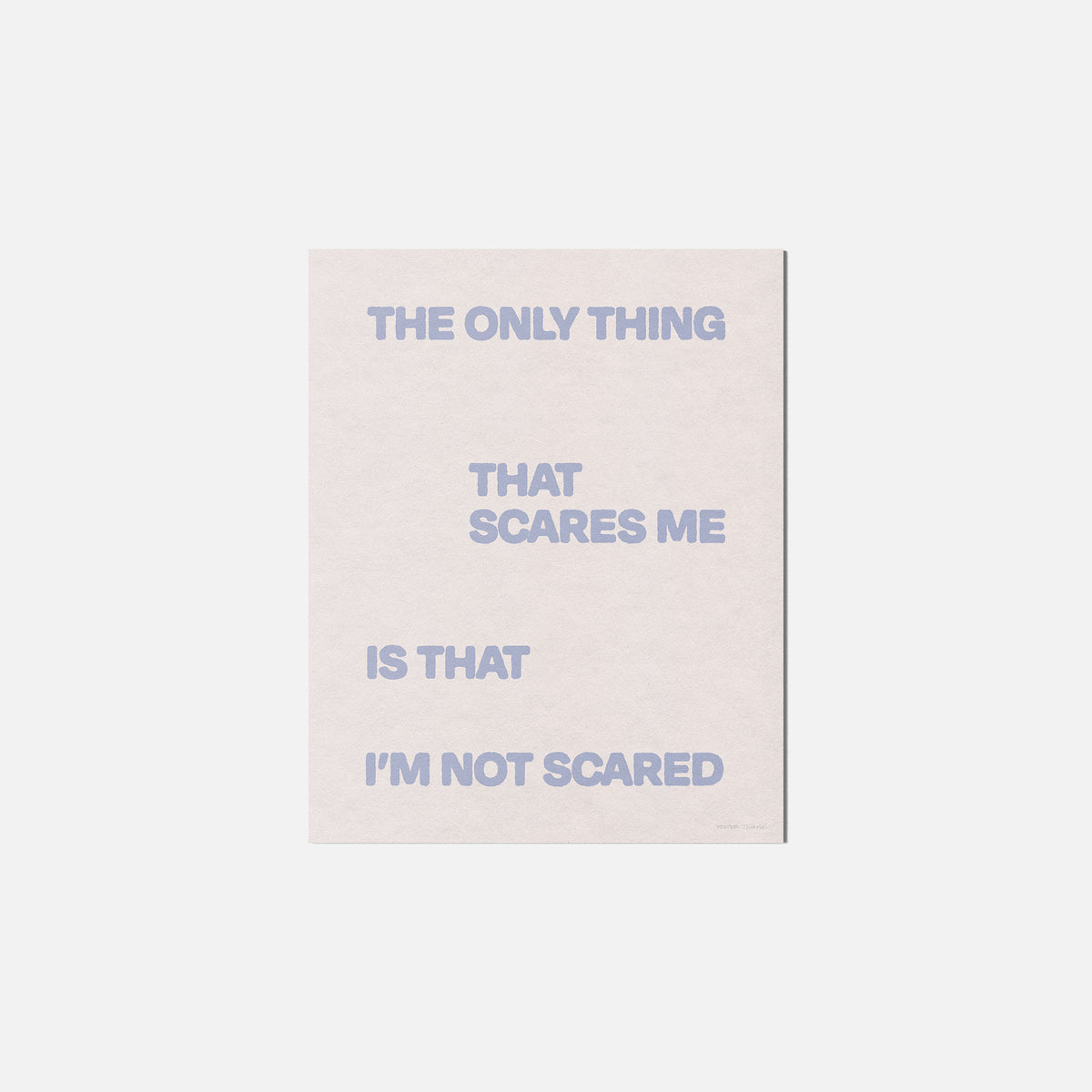 SCARED PRINT