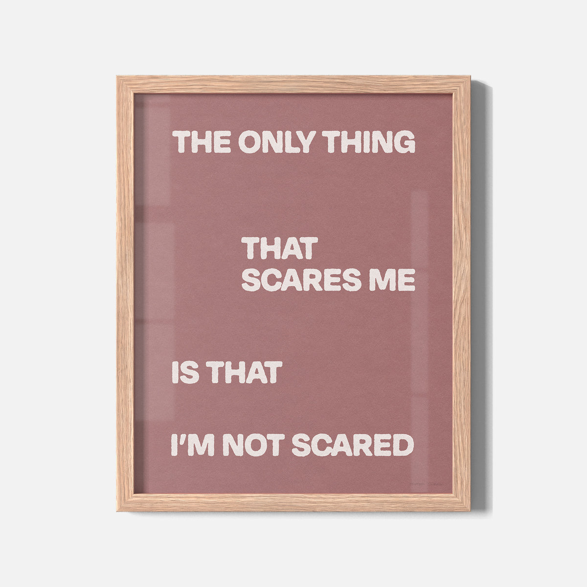 SCARED PRINT