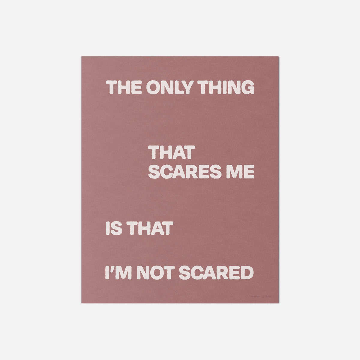 SCARED PRINT