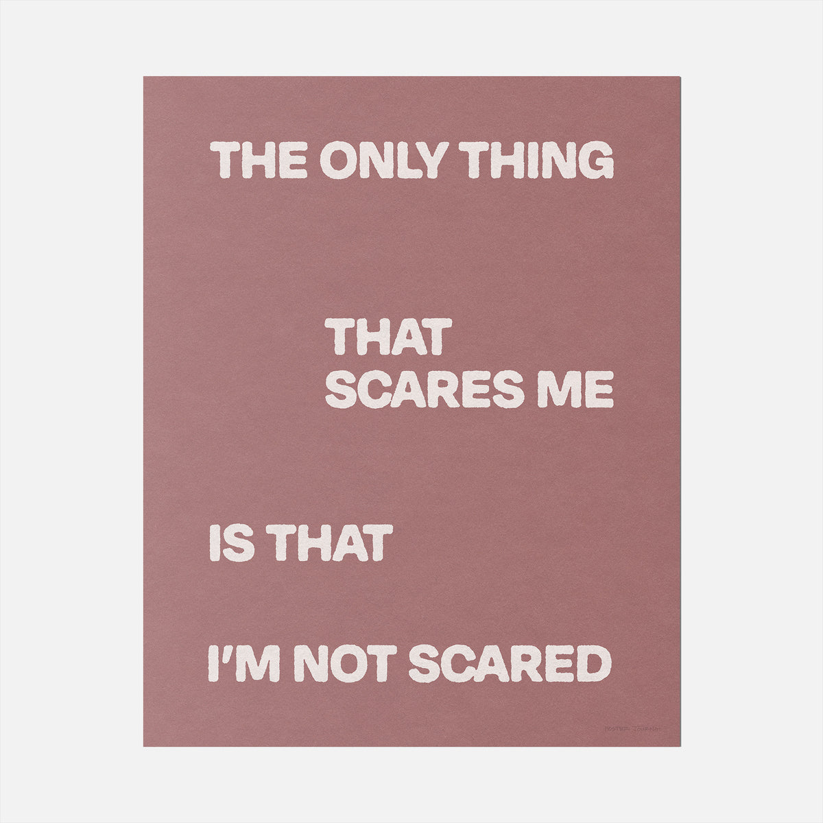 SCARED PRINT