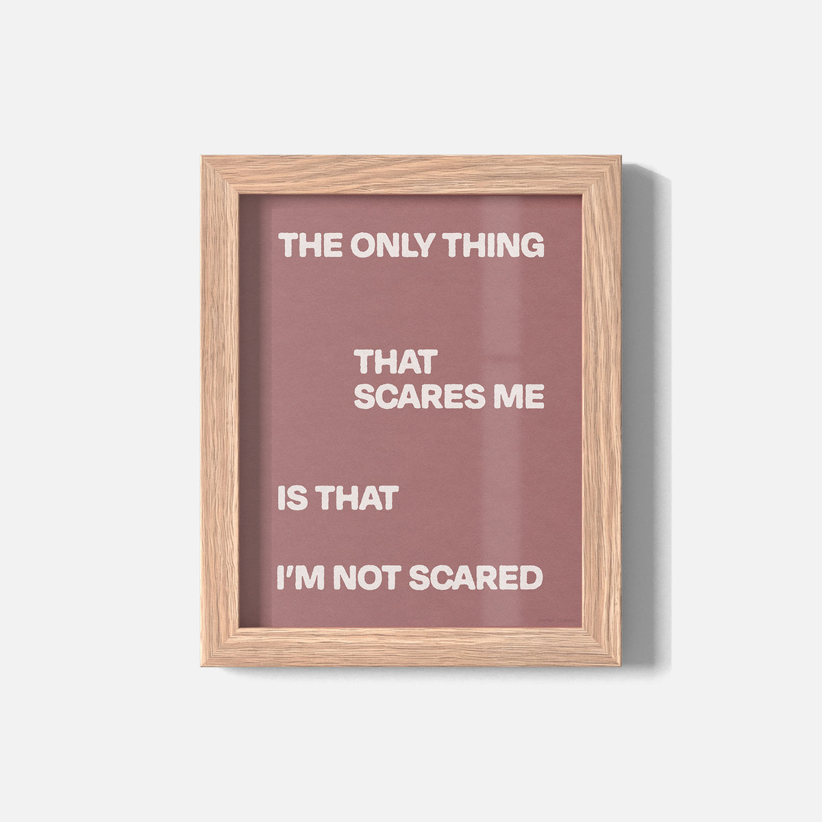 SCARED PRINT