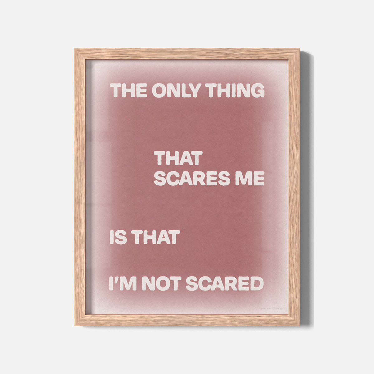 SCARED PRINT