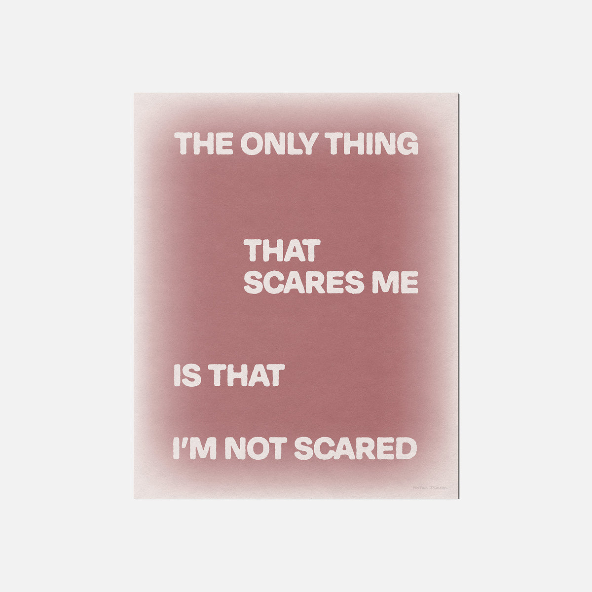 SCARED PRINT