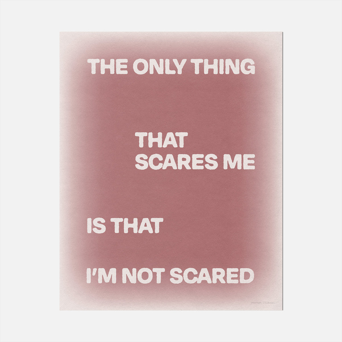 SCARED PRINT