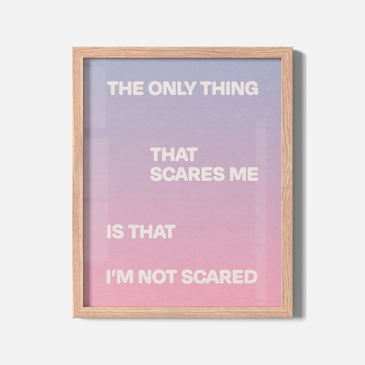 SCARED PRINT