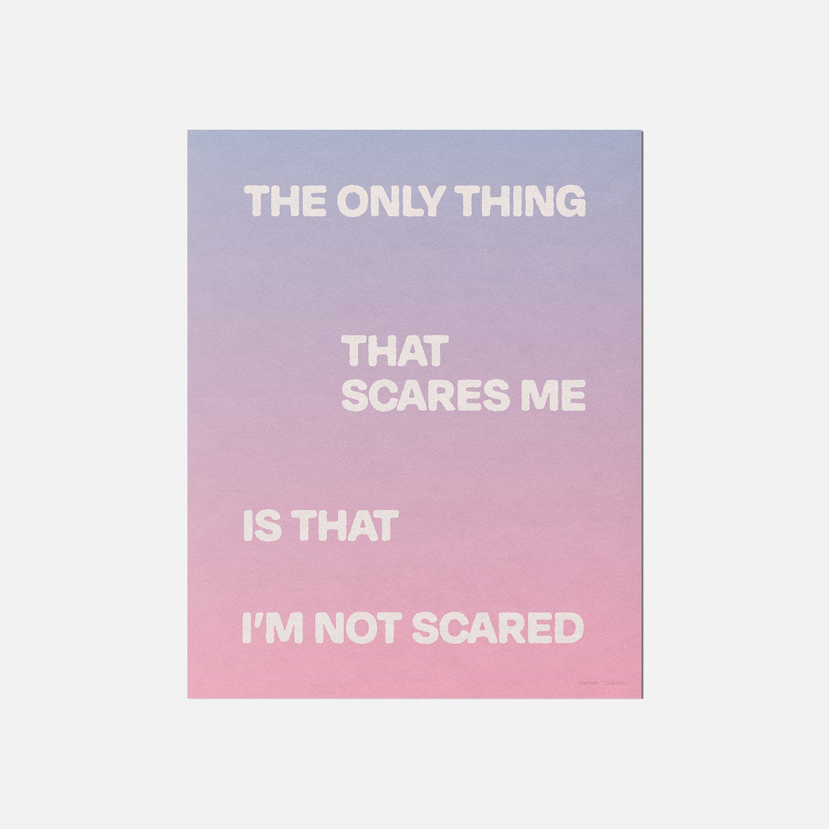 SCARED PRINT