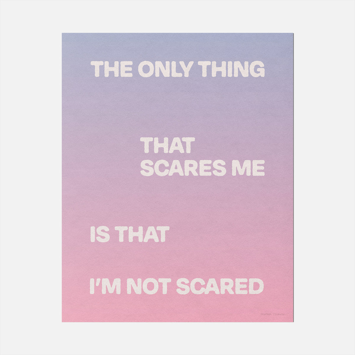 SCARED PRINT
