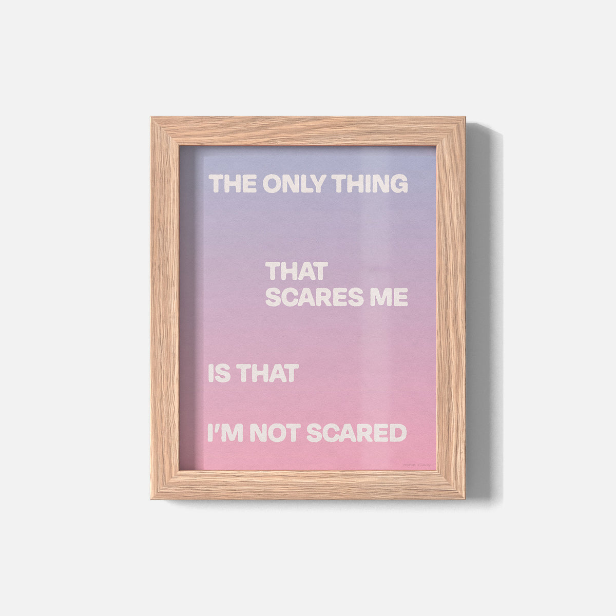 SCARED PRINT