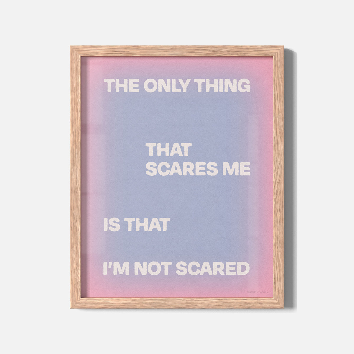 SCARED PRINT