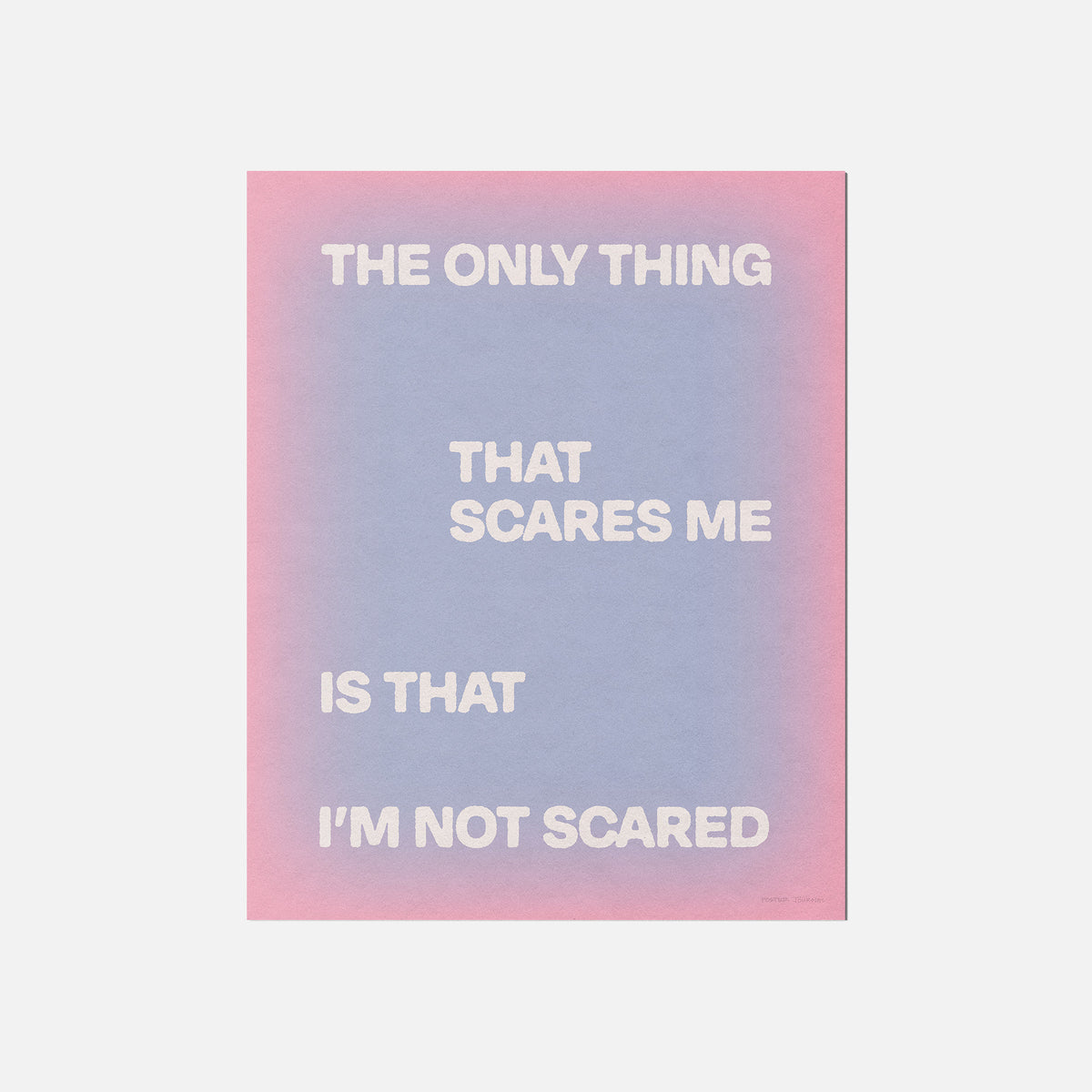 SCARED PRINT