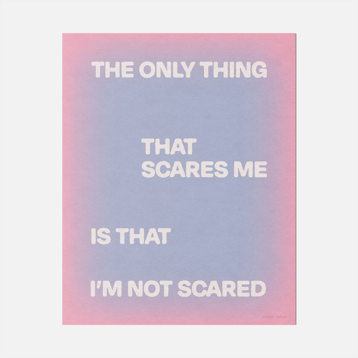 SCARED PRINT