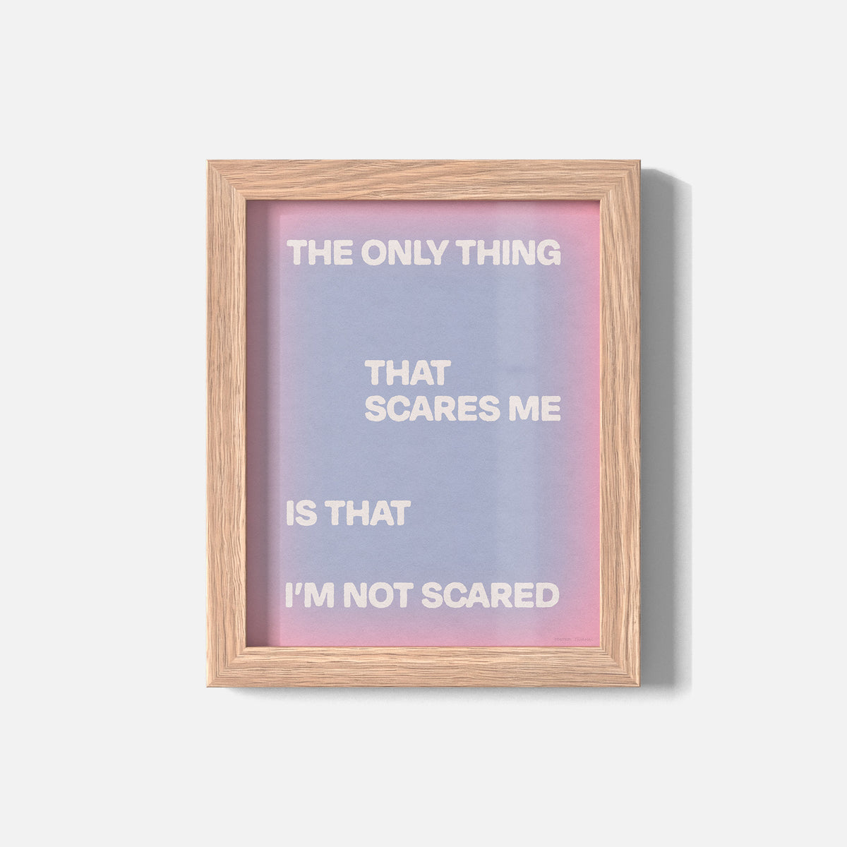 SCARED PRINT