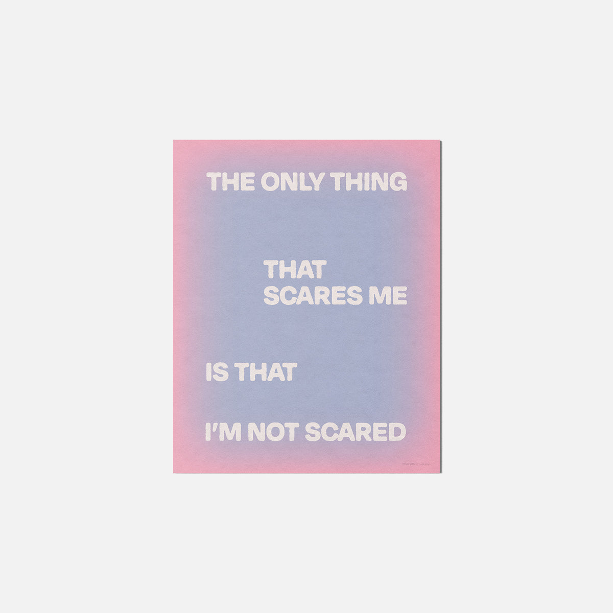 SCARED PRINT