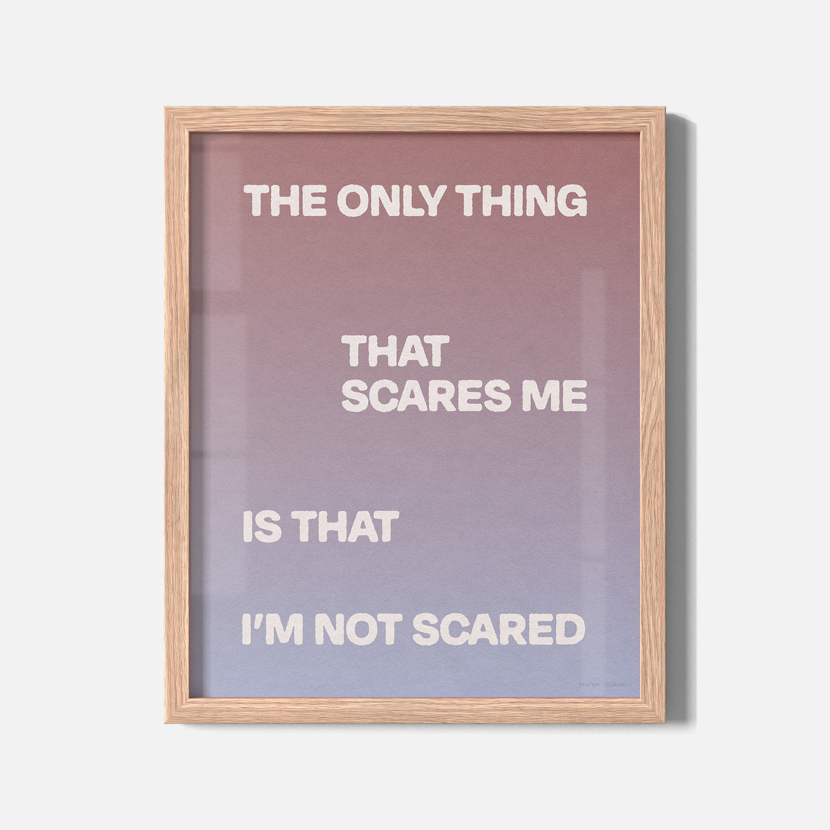 SCARED PRINT