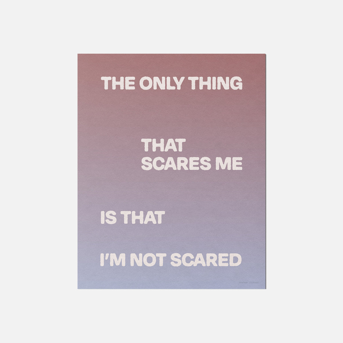 SCARED PRINT