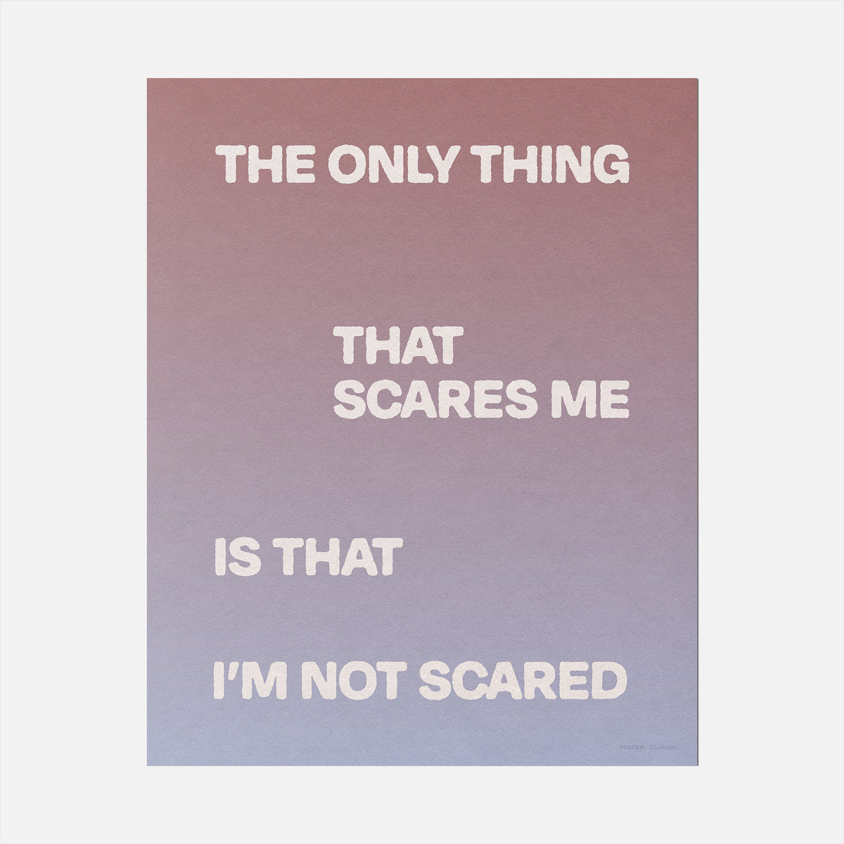 SCARED PRINT