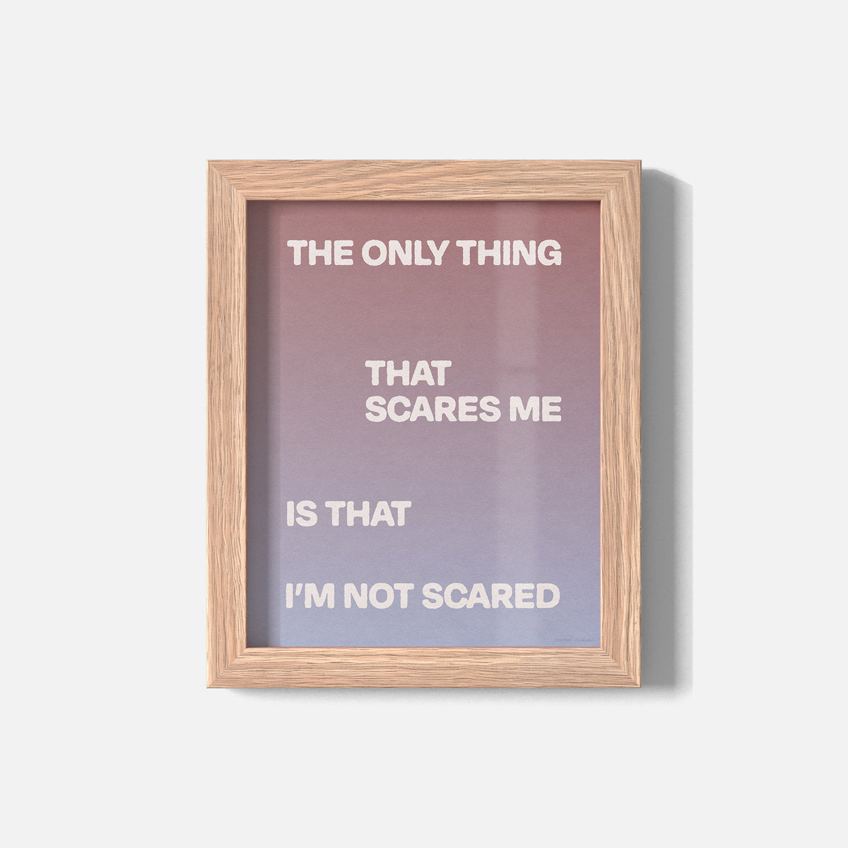 SCARED PRINT