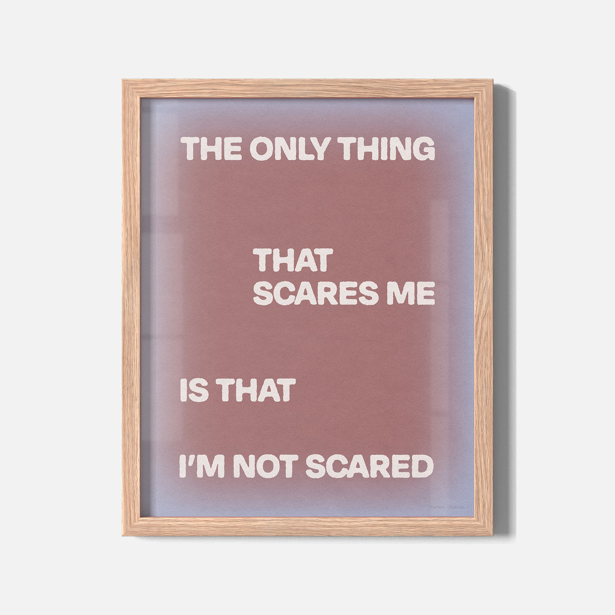 SCARED PRINT