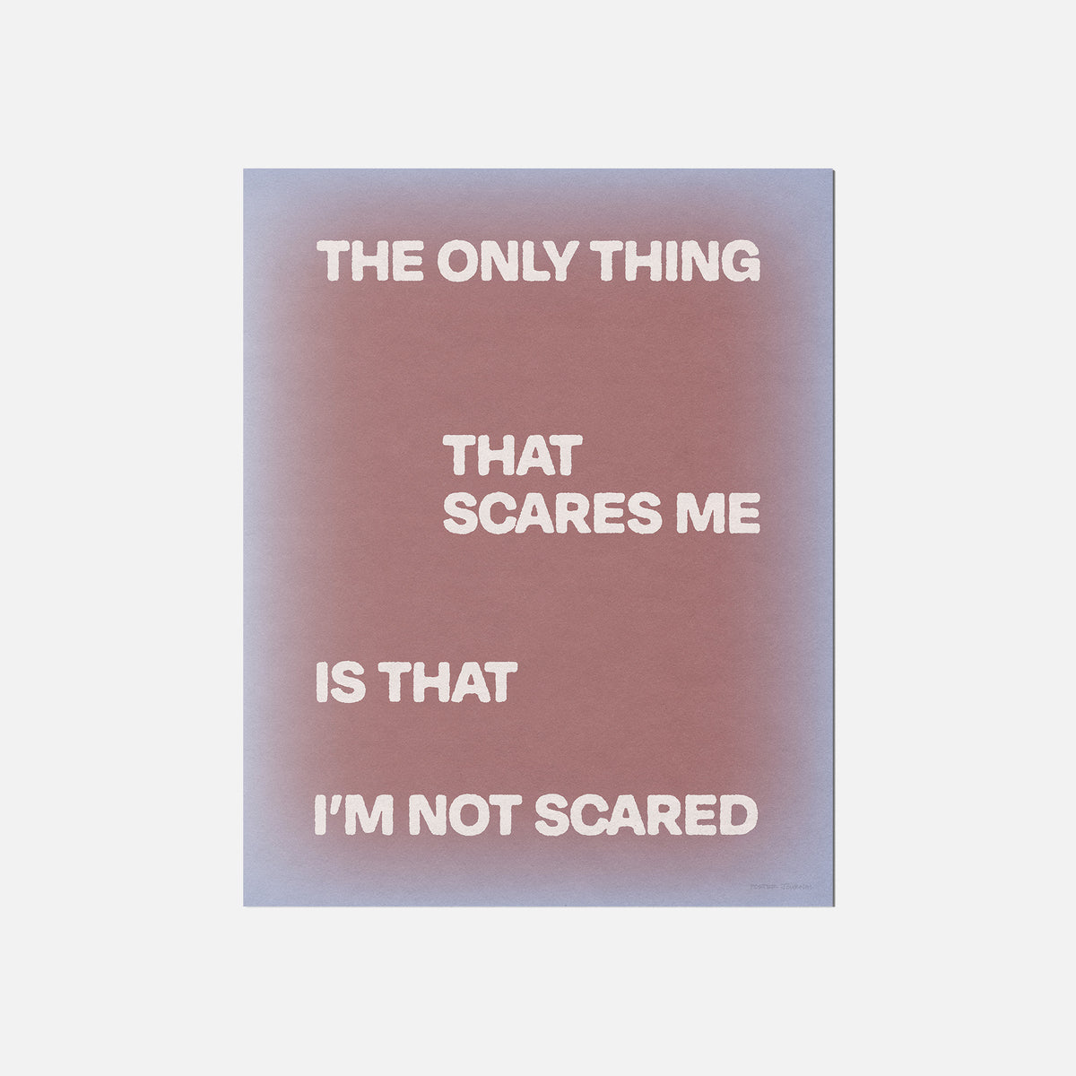 SCARED PRINT