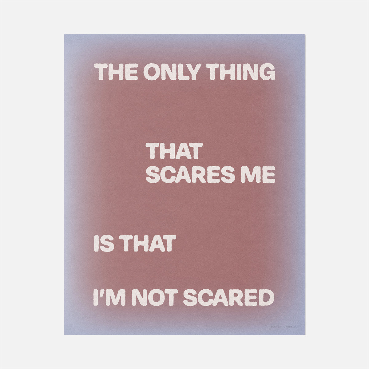 SCARED PRINT