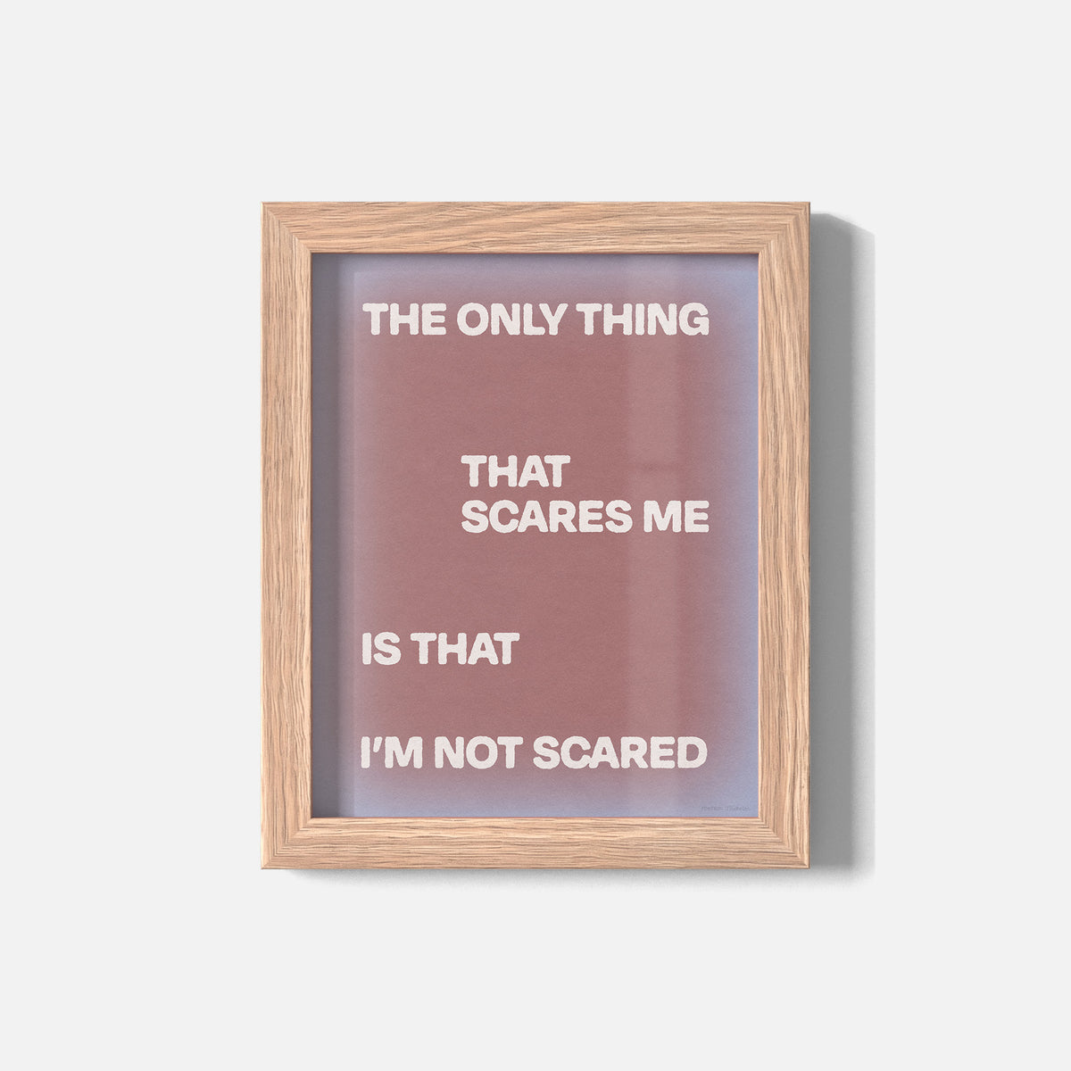 SCARED PRINT