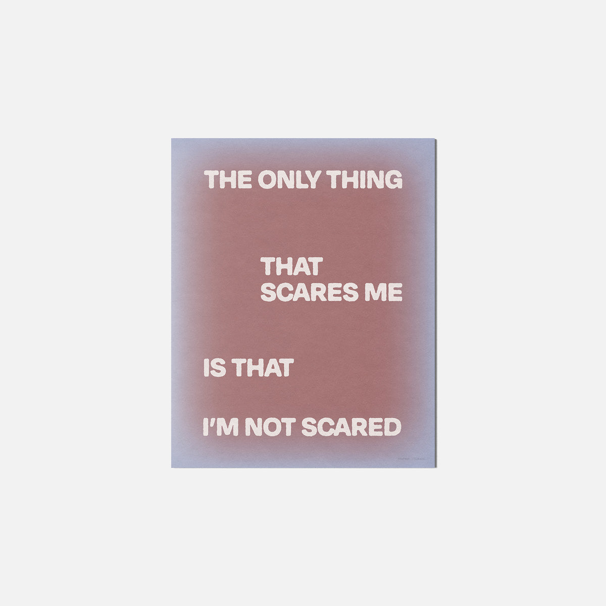 SCARED PRINT