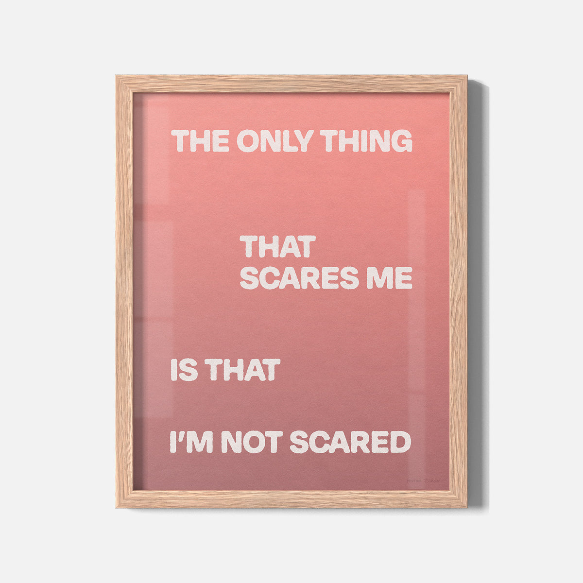 SCARED PRINT