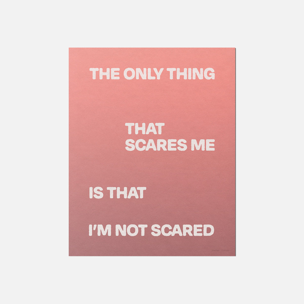 SCARED PRINT