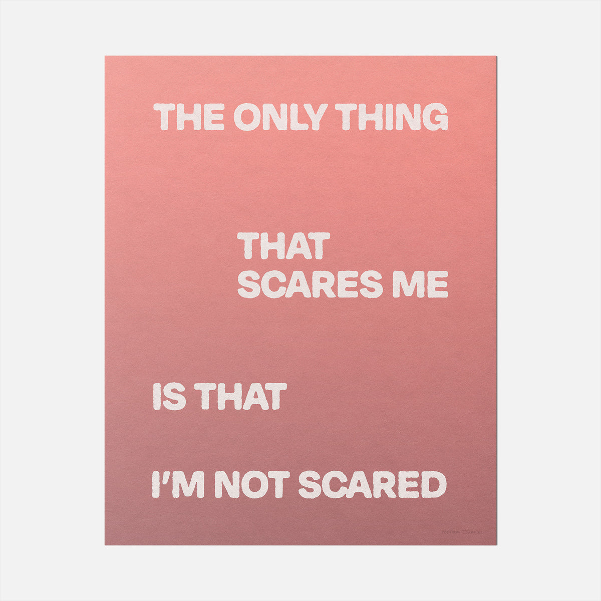 SCARED PRINT