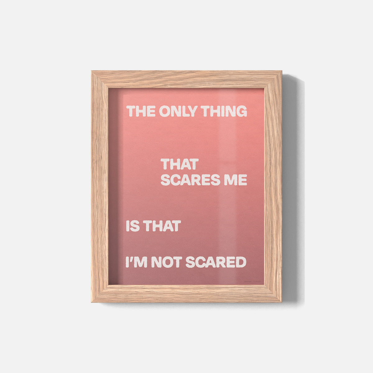 SCARED PRINT