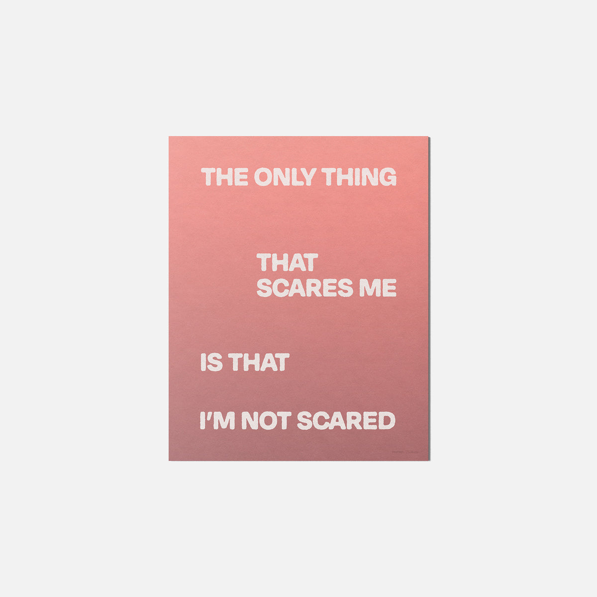 SCARED PRINT